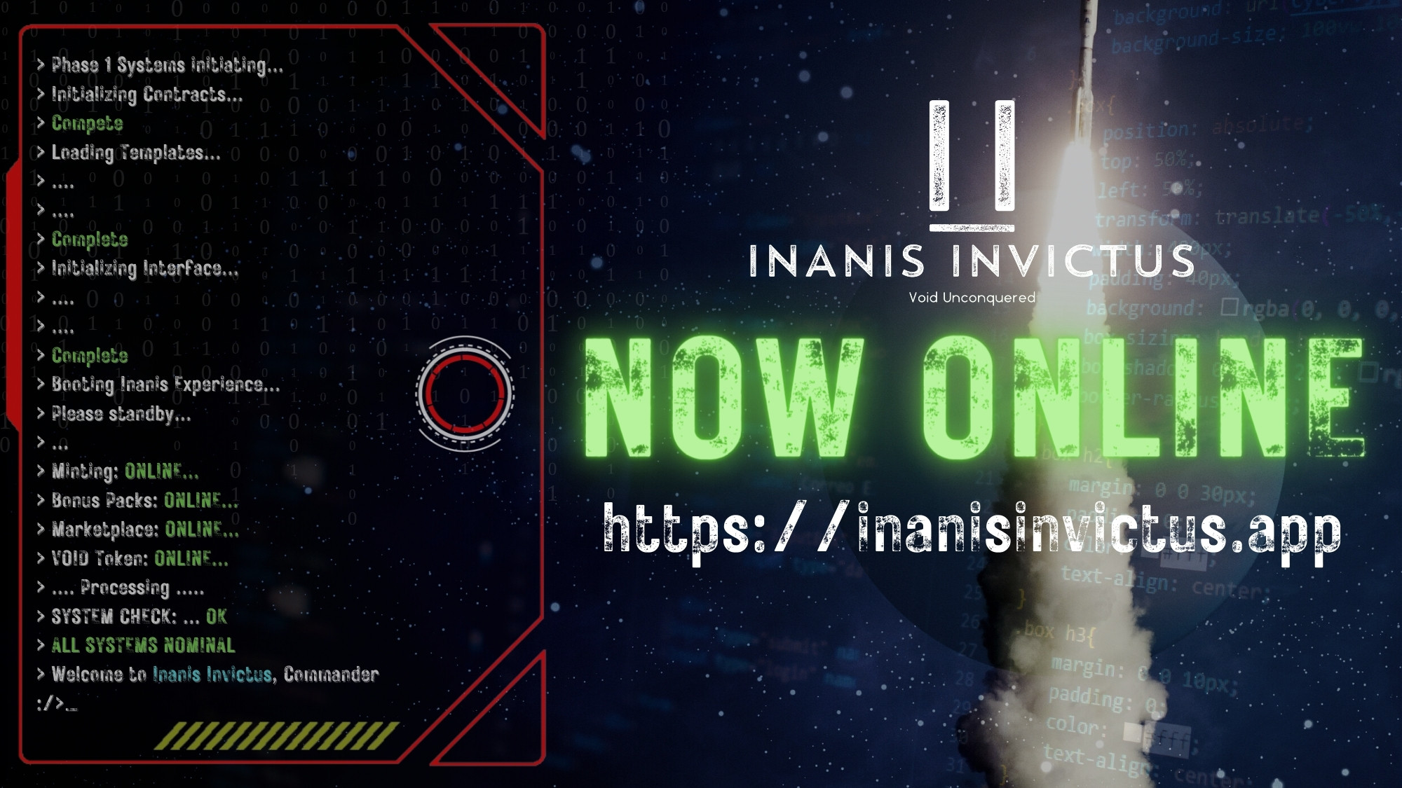 Inanis Invictus is now LIVE!